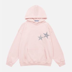 AELFRIC EDEN STAR PRINT COLOR CONTRAST HOODIE